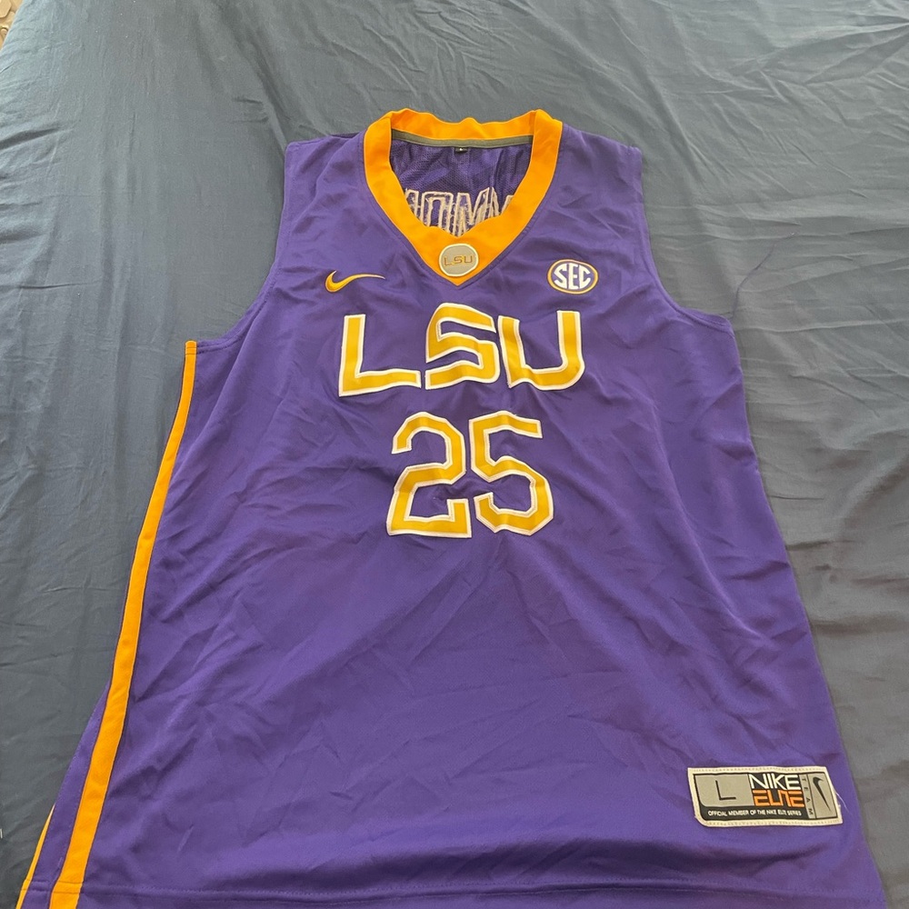 Nike Purple and Gold LSU Ben Simmons Jersey
